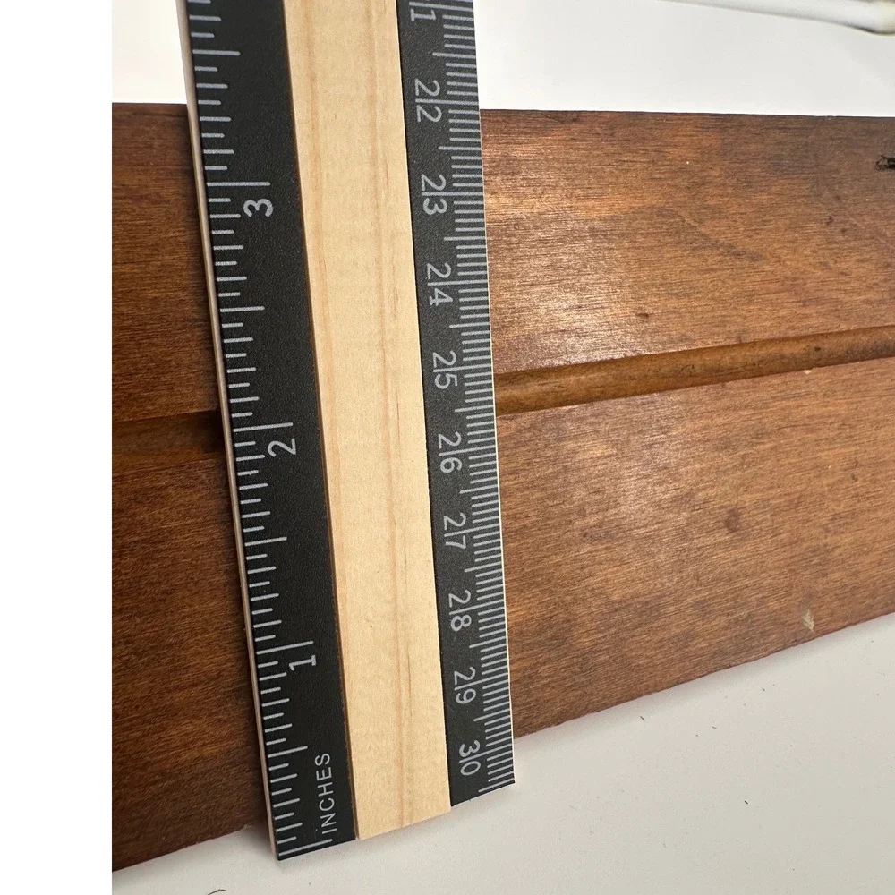 Vintage Wood Wall Shelf Heart Cutout Plate Groove Cottage Core